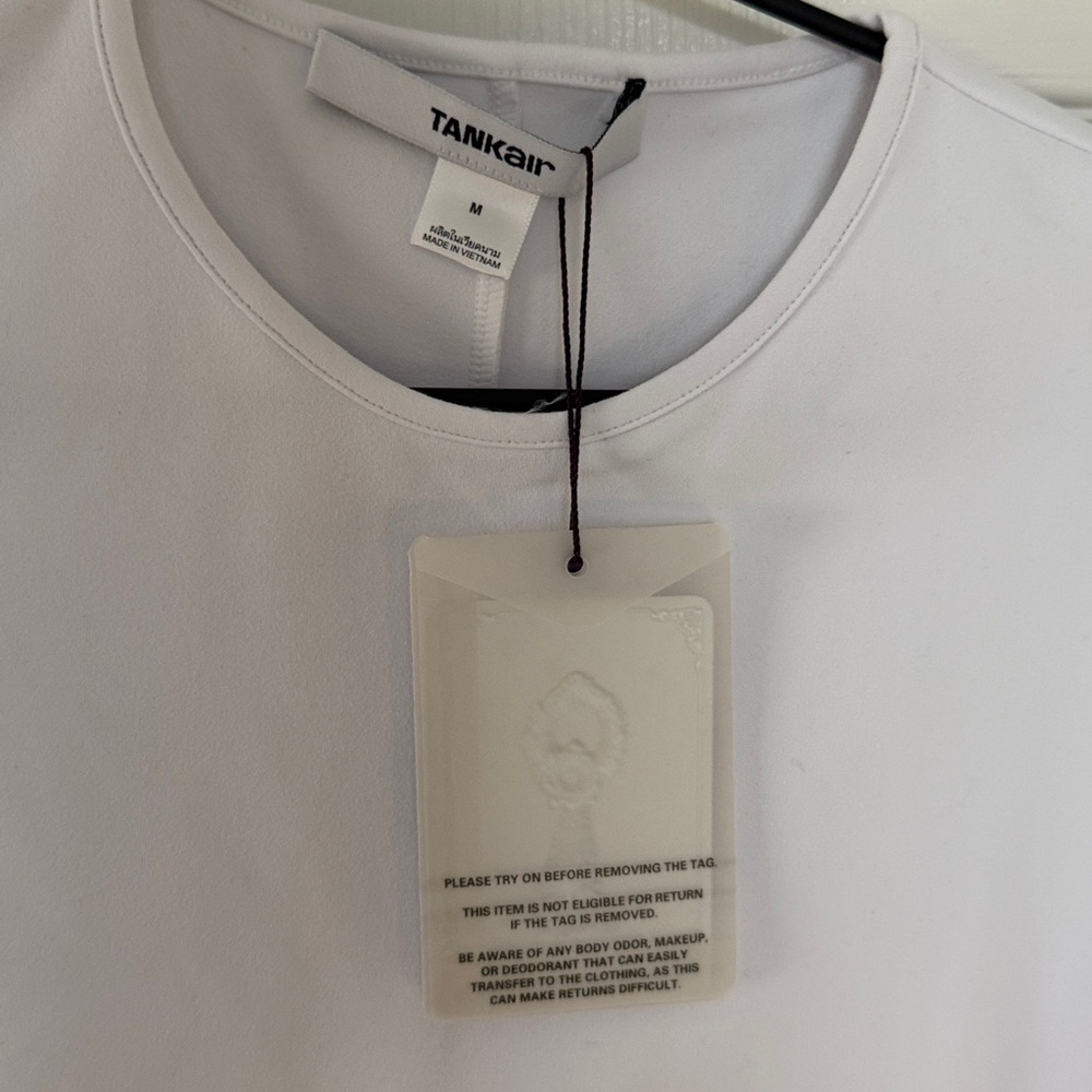 NWT FIRM PRICE Tankair Cap Sleeve Baby Tee, Milk, Medium - Picture 4 of 6
